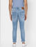  Blue Low Rise Organic Cotton Torn Slim Fit Jeans _387641+4