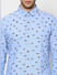 Blue Printed Full Sleeves Shirt_387643+5