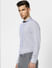 Blue Knit Full Sleeves Jersey Shirt_387646+3
