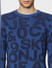 Blue Printed Pullover_387658+4