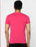 Pink Graphic Print Crew Neck T-shirt_387984+4