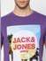 Purple Graphic Print Crew Neck T-shirt_387991+5