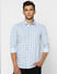 Blue Check Full Sleeves Shirt _387934+2