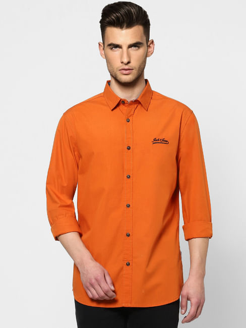 Orange Full Sleeves Shirt 