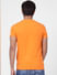 Orange Printed Crew Neck T-shirt_401396+4