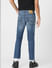Blue Mid Rise Distressed Regular Jeans_401415+4