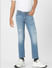 Light Blue Mid Rise Distressed Regular Jeans_401416+2