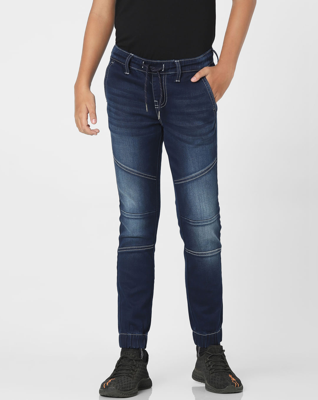 Mid Rise Jogger Jeans