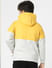Yellow Colourblocked Hooded Jacket_401438+4