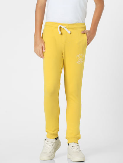 Yellow Mid Rise Sweatpants