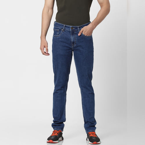 JACK&JONES Blue Low Rise Ben Skinny Jeans