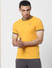 Yellow Contrast Tipping Crew Neck T-shirt