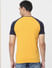 Yellow Logo Print Crew Neck T-shirt 
