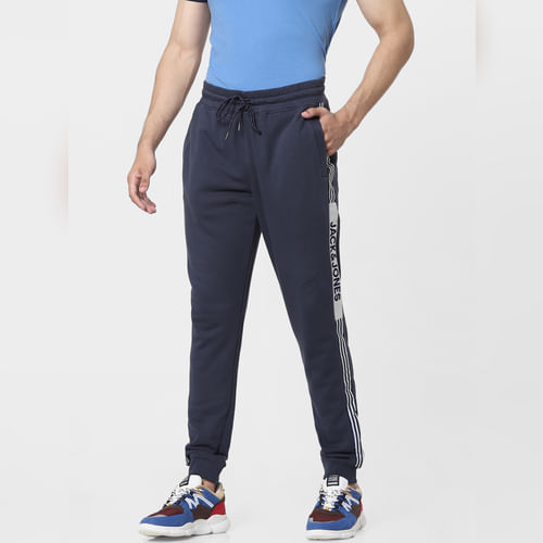 JACK&JONES Blue Tape Detail Sweatpants