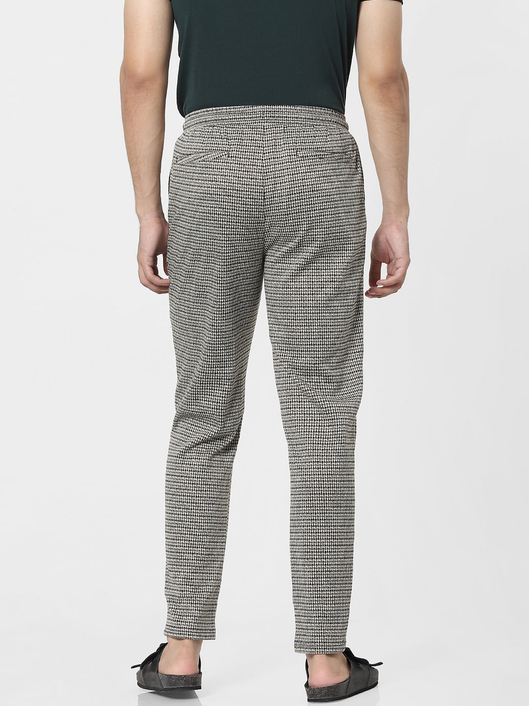 Alexander McQueen Houndstooth Tapered Trousers  Farfetch