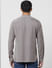 Grey Mandarin Collar Full Sleeves Shirt_386921+4