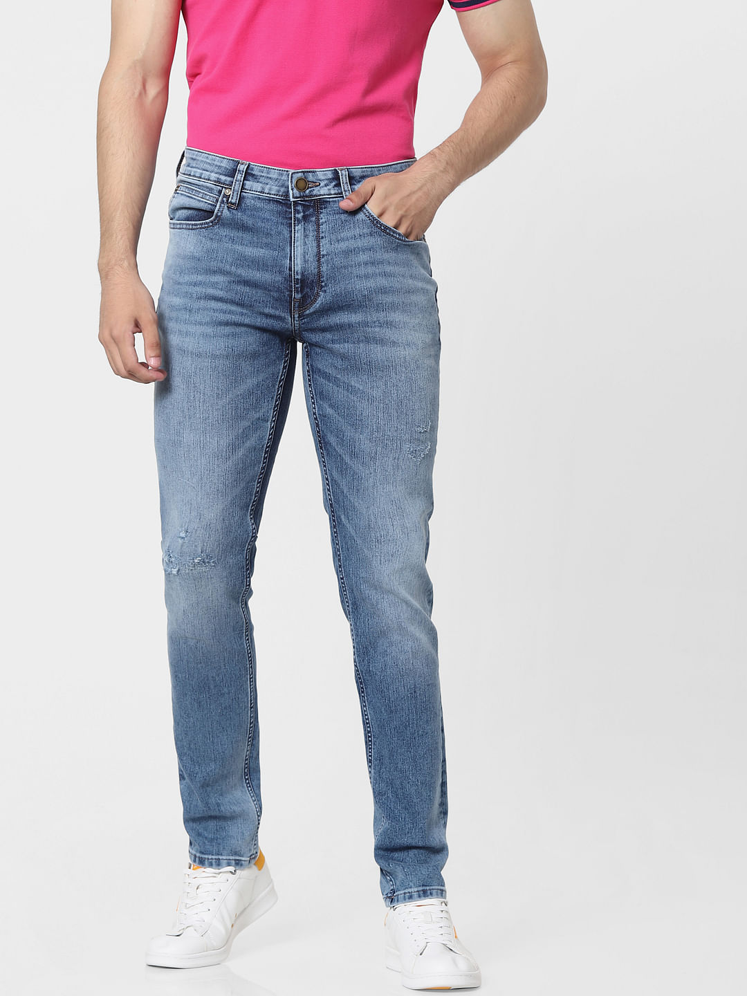 mens low rise slim jeans