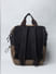 Brown Colourblocked Backpack_400069+4