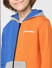 Boys Orange Colourblocked Zip-Up Sweatshirt_400087+5