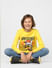 BOYS Yellow Football Graphic Print Crew Neck T-shirt_389006+2