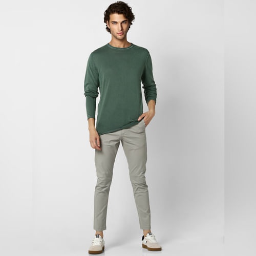 Green Washed Pullover