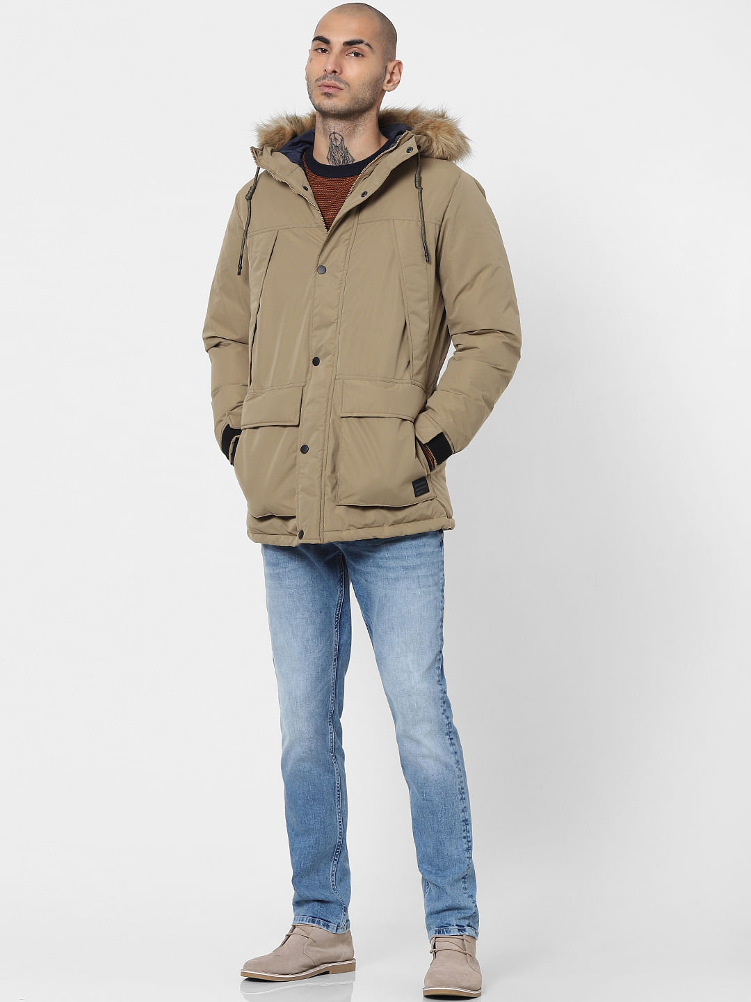 tan parka