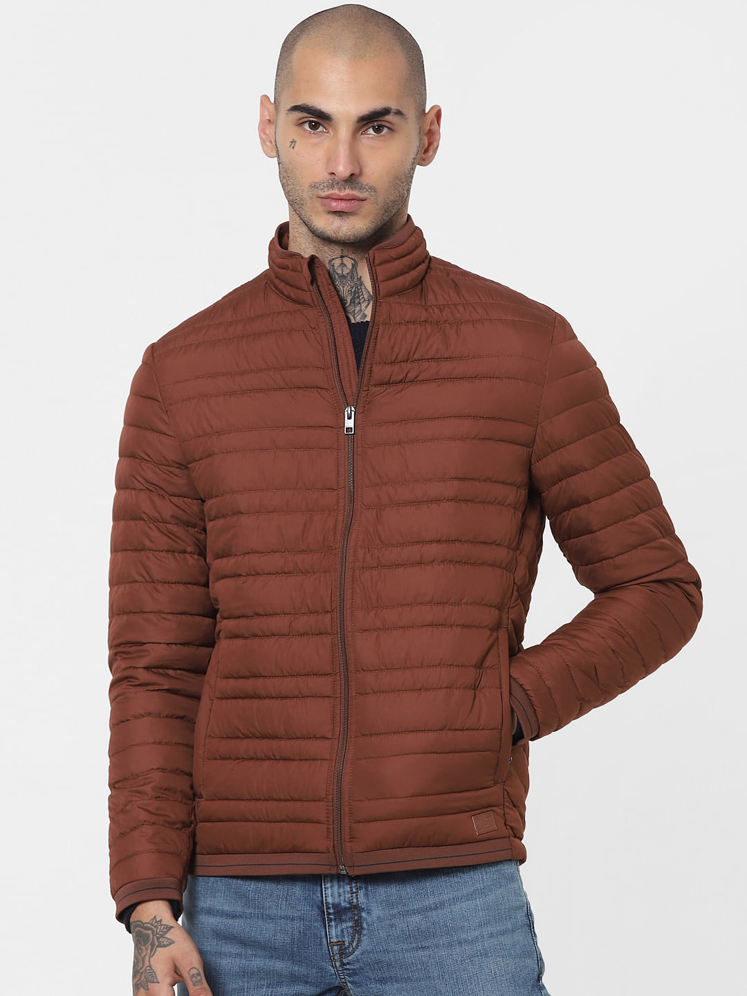 mens thin puffer coat