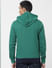 Green Colourblocked Hooded Sweatshirt_386791+4