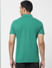 Green Colourblocked Polo T-shirt