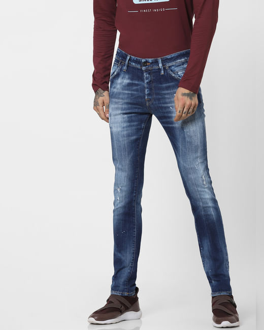 Ben Low Rise Ripped Skinny Jeans 