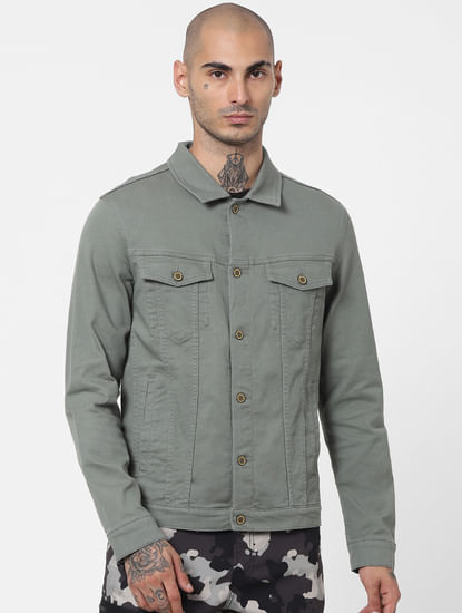 Green Solid Jacket