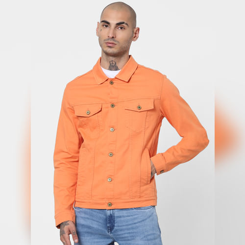 JACK&JONES Dusty Orange Solid Jacket