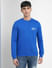 Blue Logo Print Sweatshirt_399752+2