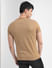 Brown Striped Crew Neck T-shirt_399756+4