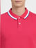 Pink Polo Neck T-shirt_399760+5