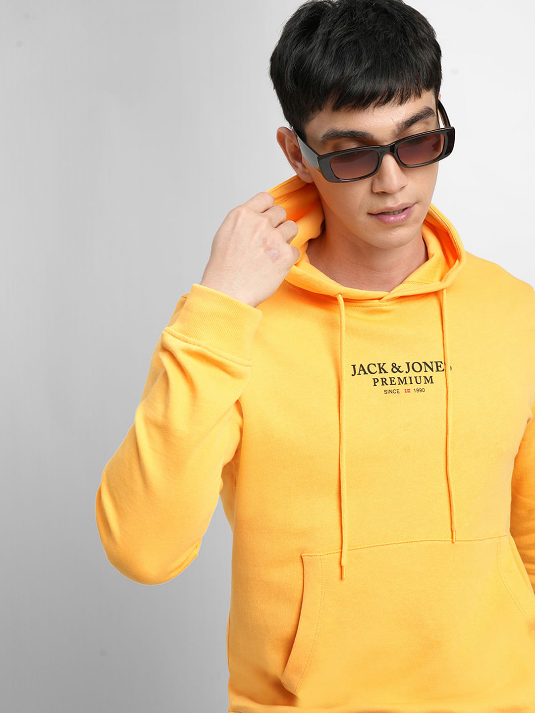 Yellow store hooded sweatshirt