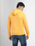 Yellow Logo Print Hooded Sweatshirt_399764+4