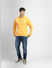 Yellow Logo Print Hooded Sweatshirt_399764+6