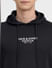 Black Logo Print Hooded Sweatshirt_399765+5