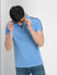 Blue Polo Neck T-shirt_399769+1