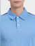 Blue Polo Neck T-shirt_399769+5