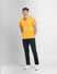 Yellow Tape Detail Polo Neck T-shirt_399770+6