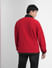 Red Colourblocked High Neck Jacket_399795+4