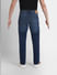 Dark Blue Mid Rise Clark Regular Fit Jeans_399816+4