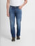 Blue Mid Rise Clark Regular Fit Jeans_399831+2