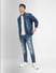 Blue Low Rise Distressed Glenn Slim Fit Jeans_399834+1