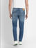Blue Low Rise Distressed Glenn Slim Fit Jeans_399834+4