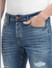 Blue Low Rise Distressed Glenn Slim Fit Jeans_399834+5