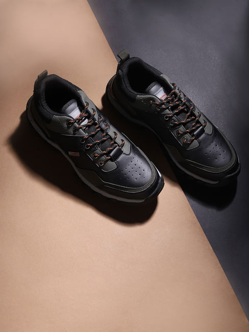 Black Lace Up Sneakers
