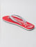 Red Logo Print Flip Flops_393271+5